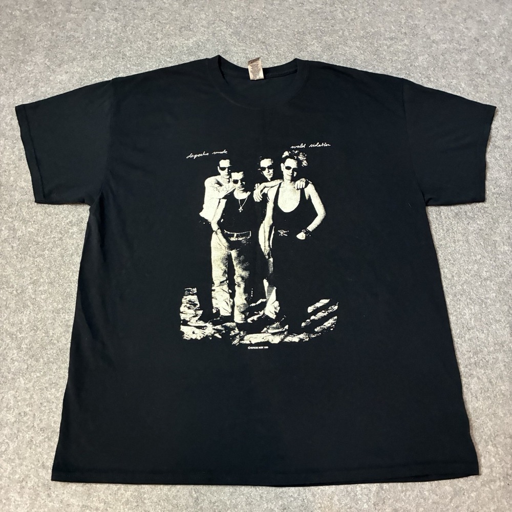 Vintage 90s 1990 Depeche Mode Tour Violator Mens Band Shirt Size XL Black Repro